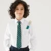 M&S Collection 2pk Boys' Non-Iron School Shirts (2-18 Yrs)