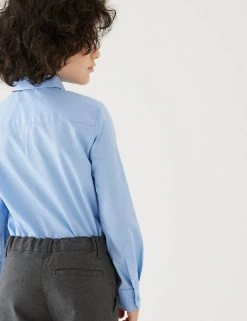 M&S Collection 2pk Boys' Slim Fit Non-Iron School Shirts (2-18 Yrs) -School Uniform Sales Store SD 04 T76 5769 E0 X EC 2