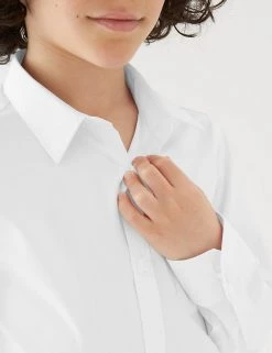 M&S Collection 2pk Boys' Slim Fit Non-Iron School Shirts (2-18 Yrs) -School Uniform Sales Store SD 04 T76 5769 Z0 X EC 1