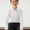 M&S Collection 3pk Boys' Easy Dressing Easy Iron School Shirts (3-18 Yrs) -School Uniform Sales Store SD 04 T76 5776 Z0 X EC 0