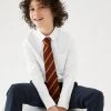 M&S Collection 2pk Boys' Cotton Slim Fit School Shirts (2-18 Yrs) -School Uniform Sales Store SD 04 T76 5778S Z0 X EC 0