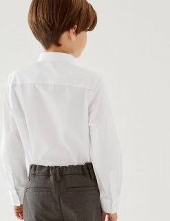M&S Collection Boys' 5pk Regular Fit Easy To Iron School Shirts (2-18 Yrs) 10 M&S Collection Boys' 5pk Regular Fit Easy To Iron School Shirts (2-18 Yrs) -School Uniform Sales Store SD 04 T76 5779 Z0 X EC 2