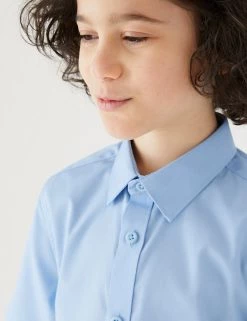 M&S Collection 3pk Boys' Easy Iron School Shirts (2-16 Yrs) -School Uniform Sales Store SD 04 T76 5812 E0 X EC 1