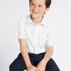 M&S Collection 2pk Boys' Slim Fit Non-Iron School Shirts (2-18 Yrs) -School Uniform Sales Store SD 04 T76 5883 Z0 X EC 0