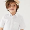 M&S Collection 2pk Boys' Cotton Slim Fit School Shirts (2-18 Yrs) 2 M&S Collection 2pk Boys' Cotton Slim Fit School Shirts (2-18 Yrs) -School Uniform Sales Store SD 04 T76 5889S Z0 X EC 0