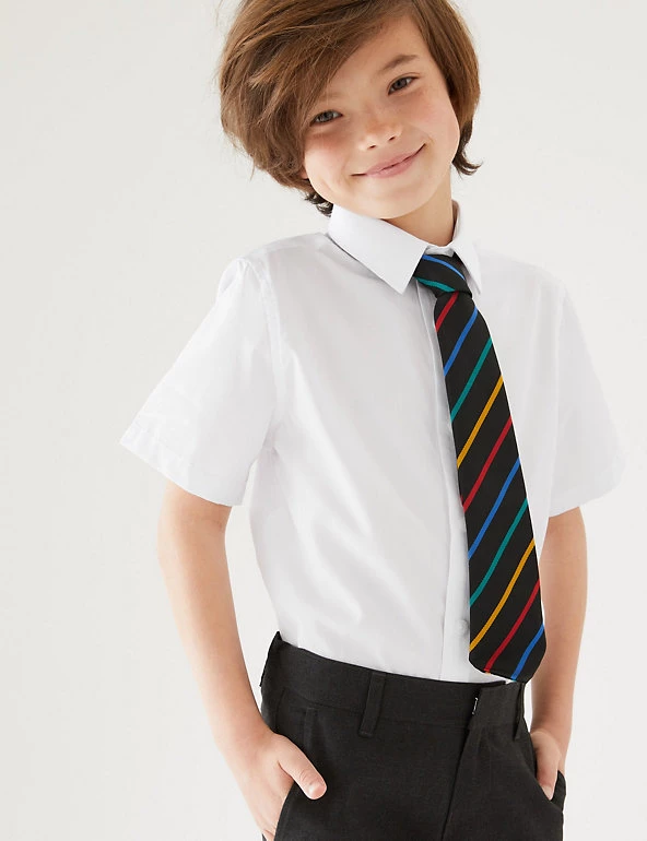 M&S Collection 3pk Boys' Easy Dressing Easy Iron School Shirts (3-18 Yrs) 3 M&S Collection 3pk Boys' Easy Dressing Easy Iron School Shirts (3-18 Yrs)