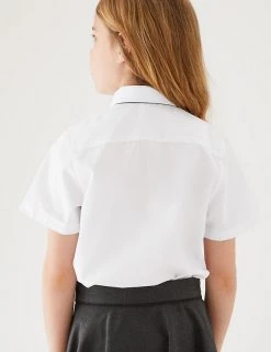 M&S Collection 3pk Girls' Longer Length Easy Iron School Shirts (4-18 Yrs) -School Uniform Sales Store SD 04 T76 5946L Z0 X EC 2