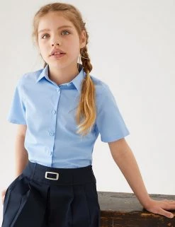 3pk Girls' Slim Fit Easy Iron School Shirts (2-16 Yrs) 17 3pk Girls' Slim Fit Easy Iron School Shirts (2-16 Yrs) -School Uniform Sales Store SD 04 T76 5951 E0 X EC 0