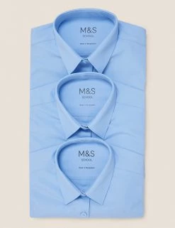 3pk Girls' Slim Fit Easy Iron School Shirts (2-16 Yrs) 21 3pk Girls' Slim Fit Easy Iron School Shirts (2-16 Yrs) -School Uniform Sales Store SD 04 T76 5951 E0 X EC 7