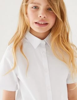 3pk Girls' Slim Fit Easy Iron School Shirts (2-16 Yrs) 14 3pk Girls' Slim Fit Easy Iron School Shirts (2-16 Yrs) -School Uniform Sales Store SD 04 T76 5951 Z0 X EC 1