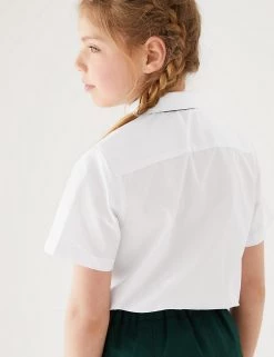M&S Collection Girls' 5pk Regular Fit Easy To Iron School Shirts (2-18 Yrs) -School Uniform Sales Store SD 04 T76 5953 Z0 X EC 2