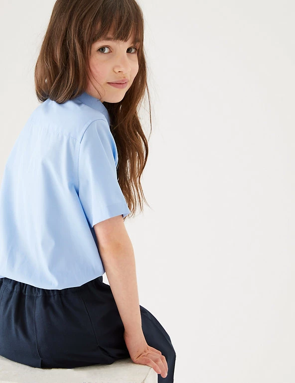 M&S Collection 2pk Girls' Non-Iron School Shirts (2-18 Yrs) 11 M&S Collection 2pk Girls' Non-Iron School Shirts (2-18 Yrs) - Image 9