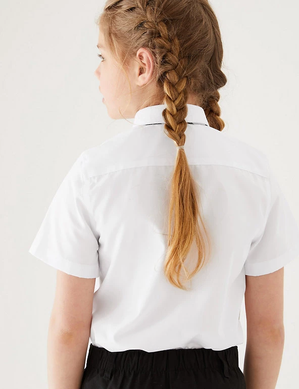 M&S Collection 2pk Girls' Non-Iron School Shirts (2-18 Yrs) 6 M&S Collection 2pk Girls' Non-Iron School Shirts (2-18 Yrs) - Image 4