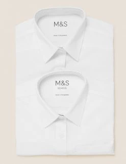 M&S Collection 2pk Girls' Non-Iron School Shirts (2-18 Yrs) 17 M&S Collection 2pk Girls' Non-Iron School Shirts (2-18 Yrs) -School Uniform Sales Store SD 04 T76 5982 Z0 X EC 7