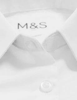 M&S Collection 2pk Girls' Slim Fit Non-Iron School Shirts (2-18 Yrs) -School Uniform Sales Store SD 04 T76 5984 Z0 X EC 8