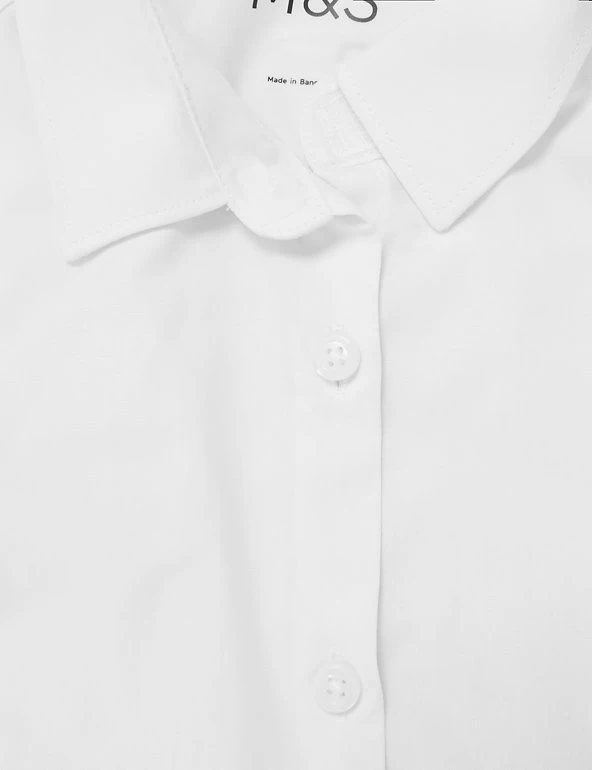 M&S Collection 2pk Girls' Skinny Fit School Shirts (2-18 Yrs) 7 M&S Collection 2pk Girls' Skinny Fit School Shirts (2-18 Yrs) - Image 5