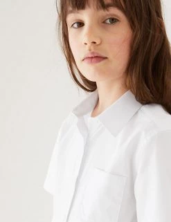 M&S Collection 2pk Girls’ Slim Fit Pure Cotton School Shirts (2-18 Yrs) 10 M&S Collection 2pk Girls’ Slim Fit Pure Cotton School Shirts (2-18 Yrs) -School Uniform Sales Store SD 04 T76 5996S Z0 X EC 1