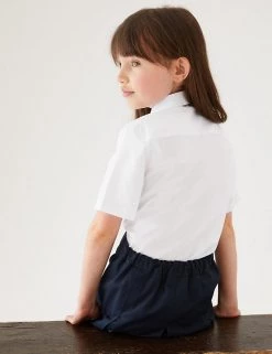 M&S Collection 3pk Girls’ Adaptive Easy Iron School Shirts (3-18 Yrs) -School Uniform Sales Store SD 04 T76 5998 Z0 X EC 2