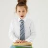 M&S Collection 3pk Girls' Longer Length Easy Iron School Shirts (4-18 Yrs) -School Uniform Sales Store SD 04 T76 6023L Z0 X EC 0