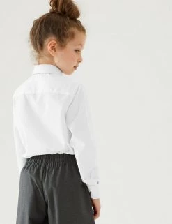 M&S Collection 3pk Girls' Easy Iron School Shirts (2-16 Yrs) -School Uniform Sales Store SD 04 T76 6023 Z0 X EC 2