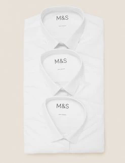 M&S Collection 3pk Girls' Easy Iron School Shirts (2-16 Yrs) -School Uniform Sales Store SD 04 T76 6023 Z0 X EC 7