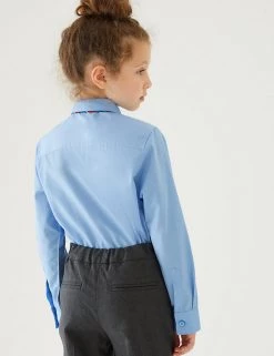 M&S Collection 3pk Girls' Slim Fit Easy Iron School Shirts (2-16 Yrs) -School Uniform Sales Store SD 04 T76 6024 E0 X EC 2