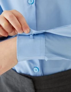 M&S Collection 3pk Girls' Slim Fit Easy Iron School Shirts (2-16 Yrs) -School Uniform Sales Store SD 04 T76 6024 E0 X EC 3