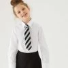 M&S Collection 3pk Girls' Slim Fit Easy Iron School Shirts (2-16 Yrs) 2 M&S Collection 3pk Girls' Slim Fit Easy Iron School Shirts (2-16 Yrs) -School Uniform Sales Store SD 04 T76 6024 Z0 X EC 0