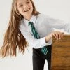 M&S Collection 2pk Girls' Non-Iron School Shirts (2-18 Yrs) -School Uniform Sales Store SD 04 T76 6037 Z0 X EC 0