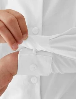 M&S Collection 2pk Girls' Skinny Fit School Shirts (2-18 Yrs) -School Uniform Sales Store SD 04 T76 6057 Z0 X EC 3