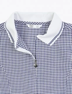 M&S Collection Dresses Girls' Gingham Pleated School Dress (2-14 Yrs) -School Uniform Sales Store SD 04 T76 6477 F0 X EC 4