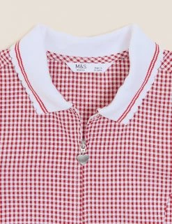 M&S Collection Dresses Girls' Gingham School Playsuit (2-14 Yrs) -School Uniform Sales Store SD 04 T76 6479 B0 X EC 7