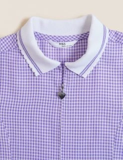 M&S Collection Dresses Girls' Gingham School Playsuit (2-14 Yrs) -School Uniform Sales Store SD 04 T76 6479 G0 X EC 5