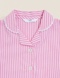 M&S Collection Dresses Girls' Pure Cotton Striped School Dress (2-14 Yrs) -School Uniform Sales Store SD 04 T76 6480 A0 X EC 3