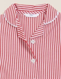 M&S Collection Dresses Girls' Pure Cotton Striped School Dress (2-14 Yrs) -School Uniform Sales Store SD 04 T76 6480 B0 X EC 3
