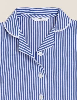 M&S Collection Dresses Girls' Pure Cotton Striped School Dress (2-14 Yrs) -School Uniform Sales Store SD 04 T76 6480 O4 X EC 3