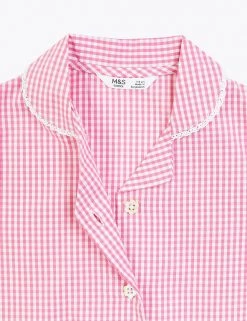 M&S Collection Dresses Girls' Pure Cotton Gingham School Dress (2-14 Yrs) -School Uniform Sales Store SD 04 T76 6481 A0 X EC 4