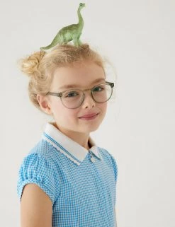 Dresses Girls' Gingham Pleated Zip School Playsuit (2-14 Yrs) -School Uniform Sales Store SD 04 T76 6482 E1 X EC 1