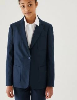 M&S Collection Blazers Girls' Slim Fit Blazer 22 M&S Collection Blazers Girls' Slim Fit Blazer -School Uniform Sales Store SD 04 T76 7530 F0 X EC 1