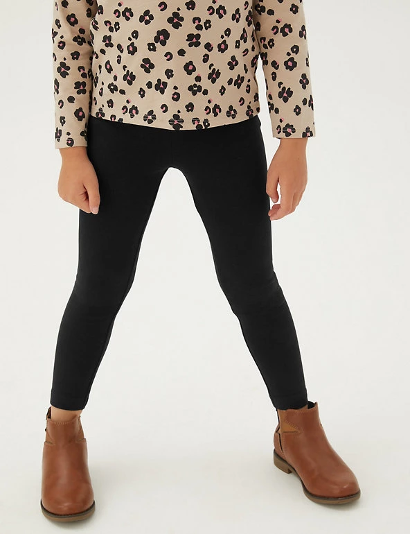 M&S Collection 5pk Cotton Rich Leggings (2-7 Yrs) 6 M&S Collection 5pk Cotton Rich Leggings (2-7 Yrs) - Image 4