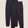 M&S Collection 2pk Cotton Rich Joggers (6-16 Yrs) 1 M&S Collection 2pk Cotton Rich Joggers (6-16 Yrs) -School Uniform Sales Store SD 04 T87 3407I ZZ X EC 0