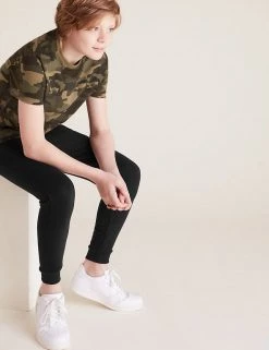M&S Collection 2pk Cotton Rich Joggers (6-16 Yrs) -School Uniform Sales Store SD 04 T87 3407I ZZ X EC 2