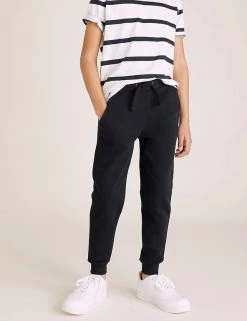 M&S Collection 2pk Cotton Rich Joggers (6-16 Yrs) -School Uniform Sales Store SD 04 T87 3408I ZZ X EC 2