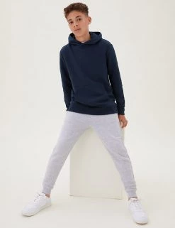 M&S Collection Jumpers Unisex Cotton Rich Hooded Sweatshirt (6-16 Yrs) -School Uniform Sales Store SD 04 T87 4112B F0 X EC 1