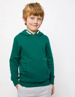 M&S Collection Jumpers Unisex Cotton Rich Hooded Sweatshirt (6-16 Yrs) -School Uniform Sales Store SD 04 T87 4112B JP X EC 1