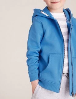 M&S Collection Jumpers Cotton Rich Plain Hoodie (2-7 Yrs) -School Uniform Sales Store SD 04 T88 4500B E2 X EC 1