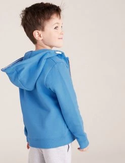 M&S Collection Jumpers Cotton Rich Plain Hoodie (2-7 Yrs) -School Uniform Sales Store SD 04 T88 4500B E2 X EC 2