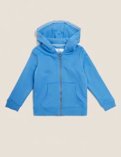 M&S Collection Jumpers Cotton Rich Plain Hoodie (2-7 Yrs) -School Uniform Sales Store SD 04 T88 4500B E2 X EC 90