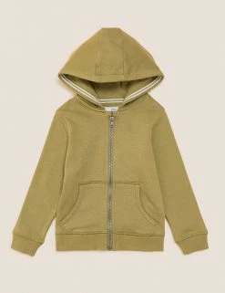 M&S Collection Jumpers Cotton Rich Plain Hoodie (2-7 Yrs) -School Uniform Sales Store SD 04 T88 4500B KH X EC 90