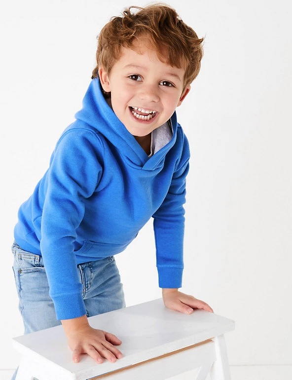 M&S Collection Jumpers Cotton Rich Pullover Hoodies (2-7 Yrs) 19 M&S Collection Jumpers Cotton Rich Pullover Hoodies (2-7 Yrs) - Image 17